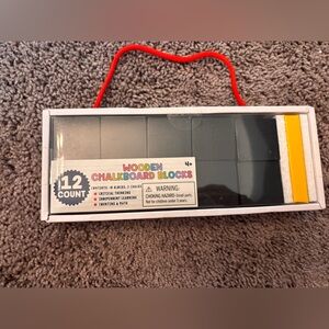Wooden Chalkboard Blocks Set 2 Packs) 2 - 12 count